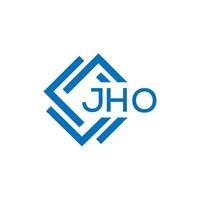 jho Brief Logo Design auf Weiß Hintergrund. jho kreativ Kreis Brief Logo Konzept. jho Brief Design. vektor