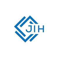 jih brev logotyp design på vit bakgrund. jih kreativ cirkel brev logotyp begrepp. jih brev design. vektor