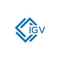 igv brev logotyp design på vit bakgrund. igv kreativ cirkel brev logotyp begrepp. igv brev design. vektor