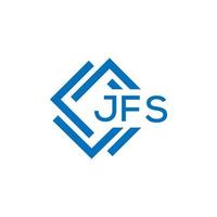 jfs Brief Logo Design auf Weiß Hintergrund. jfs kreativ Kreis Brief Logo Konzept. jfs Brief Design. vektor