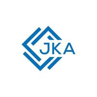 jka Brief Logo Design auf Weiß Hintergrund. jka kreativ Kreis Brief Logo Konzept. jka Brief Design. vektor