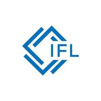 ifl Brief Logo Design auf Weiß Hintergrund. ifl kreativ Kreis Brief Logo Konzept. ifl Brief Design. vektor