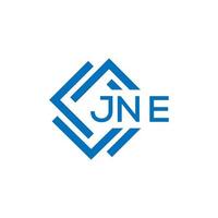 jne Brief Logo Design auf Weiß Hintergrund. jne kreativ Kreis Brief Logo Konzept. jne Brief Design. vektor