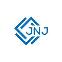 jnj brev logotyp design på vit bakgrund. jnj kreativ cirkel brev logotyp begrepp. jnj brev design. vektor