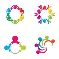 community care logo bilder design set vektor