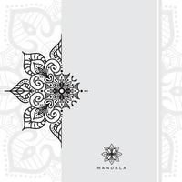 blomma mandala. vintage dekorativa element. orientaliskt mönster, vektorillustration. vektor