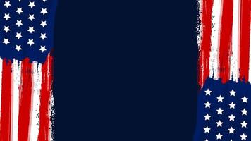 USA Flagge Vektor mit Kopieren Raum Marine Blau Farbe Hintergrund