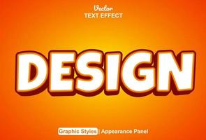 design text effekt med grafisk stil och redigerbar. vektor