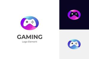 gamepad logotyp vektor element. joystick spel logotyp illustration för video spel bäst företag logotyp ikon symbol