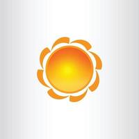 Sol vektor isolerat sommar ikon design. vektor gul Sol symbol