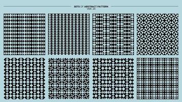 Sammlung von Basic gestalten abstrakt nahtlos Muster. modern abstrakt Muster Vektor. vektor