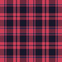 tartan pläd med natt Färg mönster. vektor