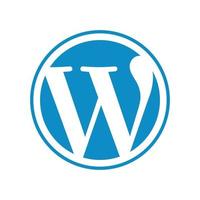 wordpress logotyp vektor, wordpress ikon transparent png vektor