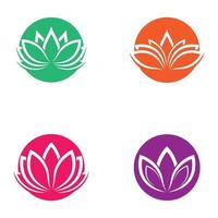 Beauty Lotus Logo Bilder vektor