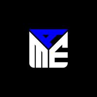 Ame Letter Logo kreatives Design mit Vektorgrafik, Ame einfaches und modernes Logo. vektor