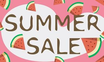 sommar försäljning på vattenmelon pattern.vector illustration. vektor