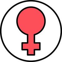 kvinna symbol vektor ikon