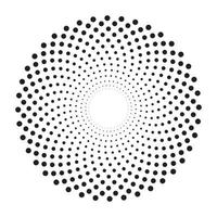 abstrakt Kreis bestehend aus von viele Punkte vektor