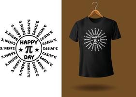 Pi-Tag-T-Shirt-Design vektor