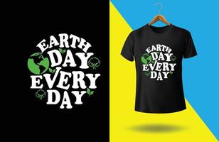 glücklich Welt Tag t Hemd Design vektor