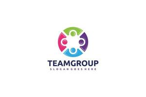Team- och grupplogo vektor