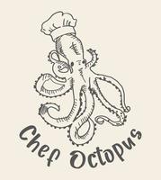 Chef Octopus Design vektor