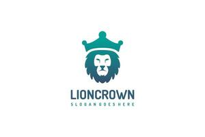 lejon kung logotyp vektor