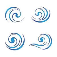 Wasserwelle Logo Bilder vektor