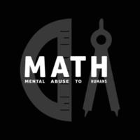 Mathematik T-Shirt Design vektor