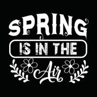 Frühling T-Shirt Design vektor