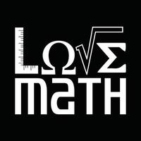 Mathematik T-Shirt Design vektor