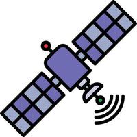 Satellitenvektorsymbol vektor