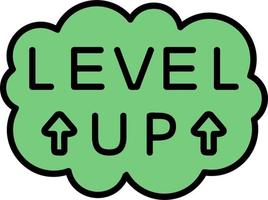 Level-Up-Vektor-Symbol vektor