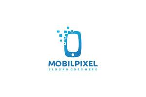 mobil pixel logo vektor