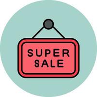 Super-Sale-Vektor-Symbol vektor