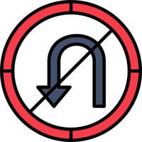 Nein Wende Vektor Symbol