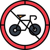 Nein Fahrrad Vektor Symbol