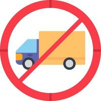 Nein Lastwagen Vektor Symbol
