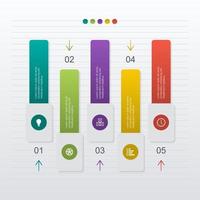 Balkendiagramm zur Darstellung der Finanzanalyse vektor