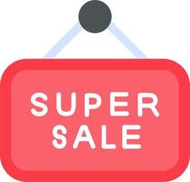 Super-Sale-Vektor-Symbol vektor