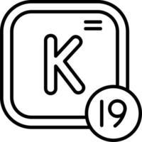 Kalium Vektor Symbol