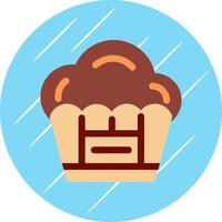 Muffin-Vektor-Icon-Design vektor
