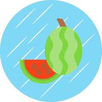 Wassermelonen-Vektor-Icon-Design vektor