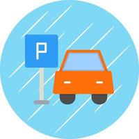 Parkplatz-Vektor-Icon-Design vektor