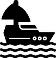 Yacht-Vektor-Symbol vektor