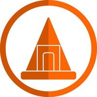 nubische Pyramiden Vektor-Icon-Design vektor