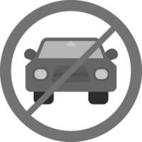 Nein Eintrag Motor- Fahrzeug Vektor Symbol