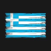 grekland flagga borsta vektor