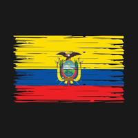 ecuador flagga borsta vektor