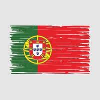 portugal flagga borsta vektor